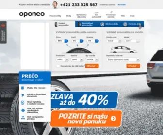 Oponeo.sk(Pneumatiky Online) Screenshot