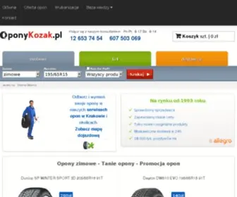 Oponykozak.pl(Opony kraków) Screenshot