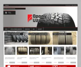 Oponyuzywane.com(Opony używane ciężarowe) Screenshot