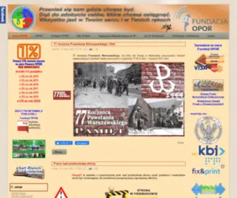 Opor.org.pl(Ogólnopolskie Porozumienie Organizacji Radioamatorskich) Screenshot