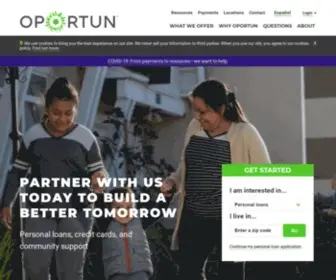 Oportun.com(Loan company with affordable loan & credit services) Screenshot