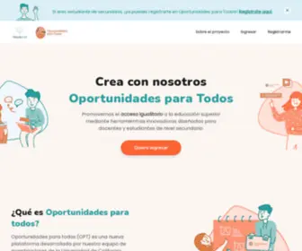 Oportunidadesparatodos.pe(Oportunidades para todos) Screenshot