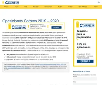 Oposicionescorreos.info(Oposiciones Correos) Screenshot