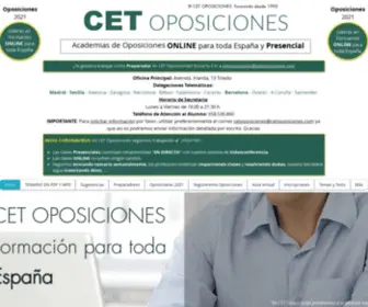 OposicionesjCCM.es(Academias OPOSICIONES Madrid Estado Castilla) Screenshot