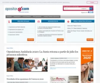 Opositor.com(Portal de Oposiciones y Opositores de MasterD) Screenshot