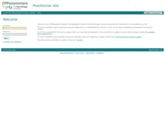 Oppassessment.eu.com(OPPassessment Practitioner Site) Screenshot