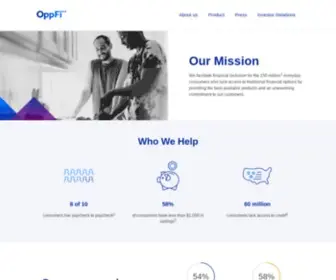 Oppfi.com(Opportunity Financial LLC) Screenshot