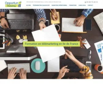 Oppit.fr(Agence de détection de leads qualifiés à Paris) Screenshot