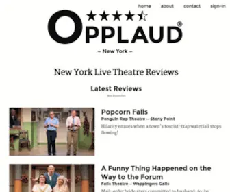 Opplaud.com(New York City Theatre Reviews) Screenshot