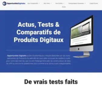Opportunites-Digitales.com(Le Site Français de Tests de Produits et Services Digitaux) Screenshot