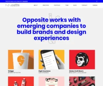 Oppositehq.com(Opposite is a design studio) Screenshot