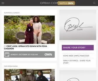 Oprah.com(The place for everything in Oprah's world. Get health) Screenshot
