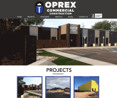 Oprexconstruction.com(OPREX Construction) Screenshot