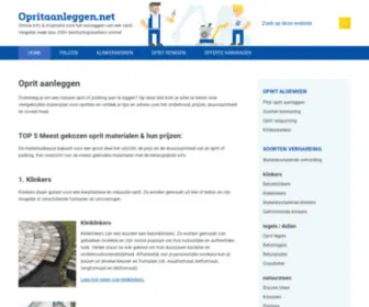 Opritaanleggen.net(Oprit aanleggen) Screenshot