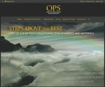 OPS-Online.com(Online Purchasing System & Library Resources) Screenshot