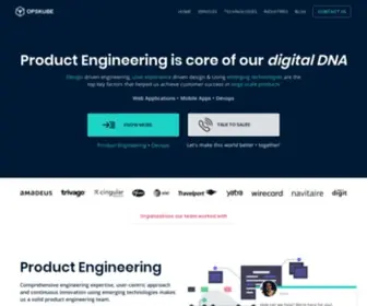 Opskube.com(Product Engineering Services) Screenshot
