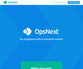 Opsnext.co(A conference for progressive campaign operations professionals. Register for free) Screenshot