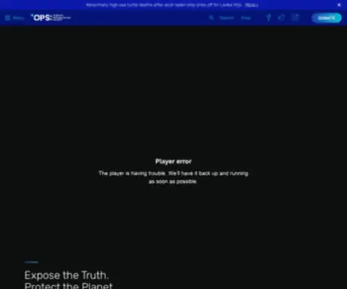 Opsociety.com(The Oceanic Preservation Society) Screenshot