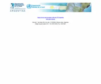 OPS.org.ar(Organizaci&oacuten Panamericana de la Salud) Screenshot
