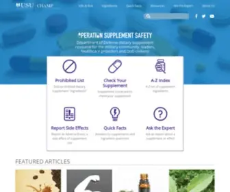 OPSS.org(Operation Supplement Safety) Screenshot