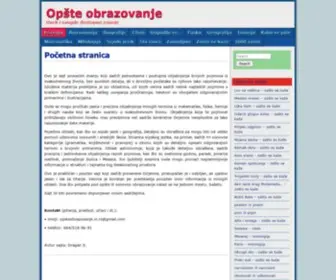 Opsteobrazovanje.in.rs(Opšte obrazovanje) Screenshot