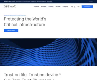 Opswat.com(Critical Infrastructure Protection) Screenshot