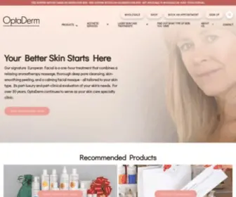 Optaderm.com(OptaDerm Skin Clinic) Screenshot