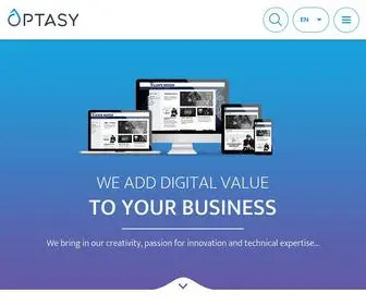 Optasy.com(Drupal Web Development Agency Toronto) Screenshot