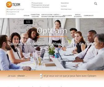 Opteam.fr(Formation & Conseil Management Gestion de Projet) Screenshot