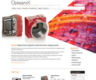 Opteamx.com(Industrial Cameras & Machine Vision Companies) Screenshot