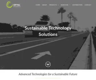 Optecintl.com(Advanced Technologies for a Sustainable Future) Screenshot