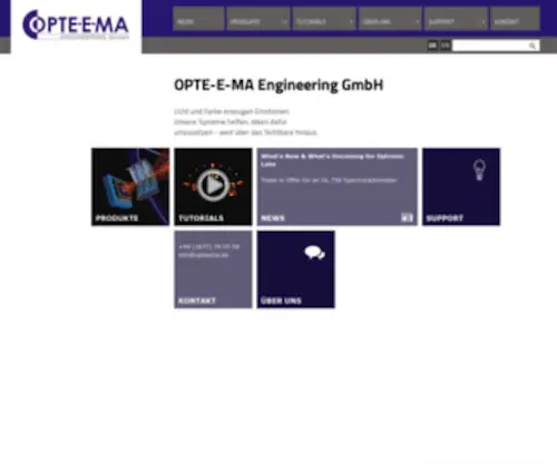 Opteema.com(MA Engineering GmbH) Screenshot
