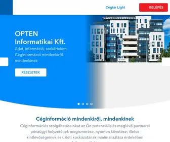 Opten.hu(Céginformáció) Screenshot