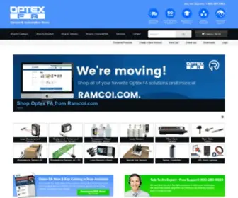 Optex-Ramco.com(Search Optex Products By Series) Screenshot