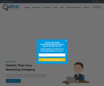 Optfirst.com(OptFirst Internet Marketing) Screenshot