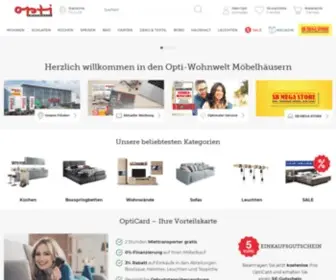 Opti-Wohnwelt.de(Möbelhaus & Onlineshop) Screenshot