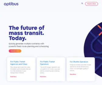 Optibus.com(Transportation Management Software) Screenshot