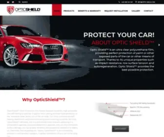 Optic-Shield.com(Film to protect your car paint) Screenshot