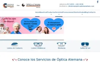 Opticaalemanahsm.com(⭐ 66 años de experiencia en Lentes de Contacto) Screenshot