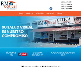 Opticaencarolina.com(RM Optical) Screenshot