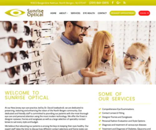 Optical-Northbergen.com(Optometrist in North Bergen) Screenshot