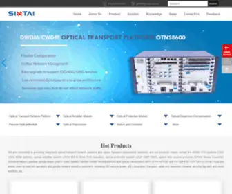 Optical-Sintai.com(Fiber Optic Products Supplier) Screenshot