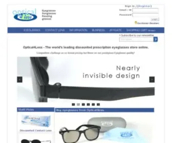 Optical4Less.com($15.00 Quality Prescription Eyeglasses Online) Screenshot