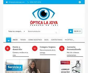 Opticalajoyagt.com(Óptica La Joya) Screenshot