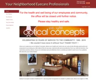 Opticalconcept.com(Optical Concepts) Screenshot