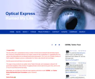 Opticalexpressruinedmylife.co.uk(Optical Express Ruined my Life) Screenshot