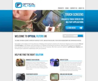 Opticalfilters.co.uk(Optical Filters) Screenshot