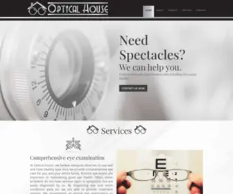 Opticalhouse.co.za(Optical House) Screenshot