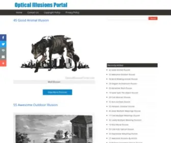 Opticalillusionsportal.com(Optical Illusions Portal) Screenshot