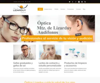 Opticalizarduy.com(Óptica Lizarduy) Screenshot